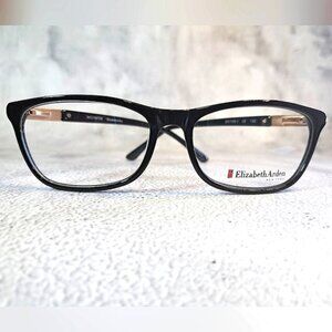 NEW Elizabeth Arden Eyeglass Frame Rx'able Black Classy Trendy Glasses 55-16-135